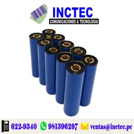 RIBBON	CERA MEDIDA 110MM X 74 METROS - Caja 96 unidades