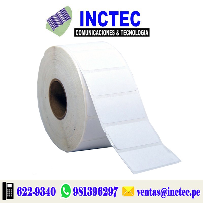 ETIQUETAS PAPEL 30MMX20MM(10000 UNID) 3 COL. T3"- Caja por 24 unidades