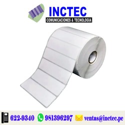 ETIQUETAS PAPEL 30mmX20mm (4500 UNID) 3 COL. T1"- Caja por 24 unidades