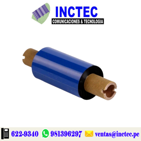RIBBON CERA MEDIDA 65MM X 74 METROS - Caja 12 unidades