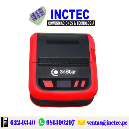 Impresora de recibo móvil y etiquetas 3nStar PPT305BT, Bluetooth