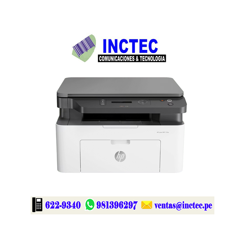 Impresora Inalámbrico Láser Multifunción HP 135w